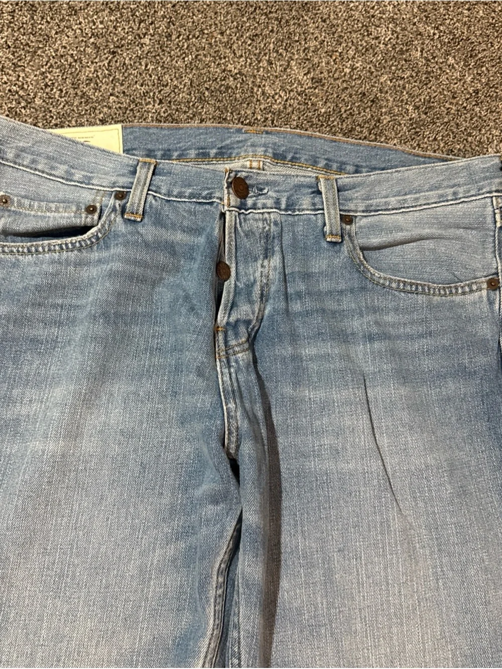 Hollister Slim Straight Light Wash Jeans Men 36x32